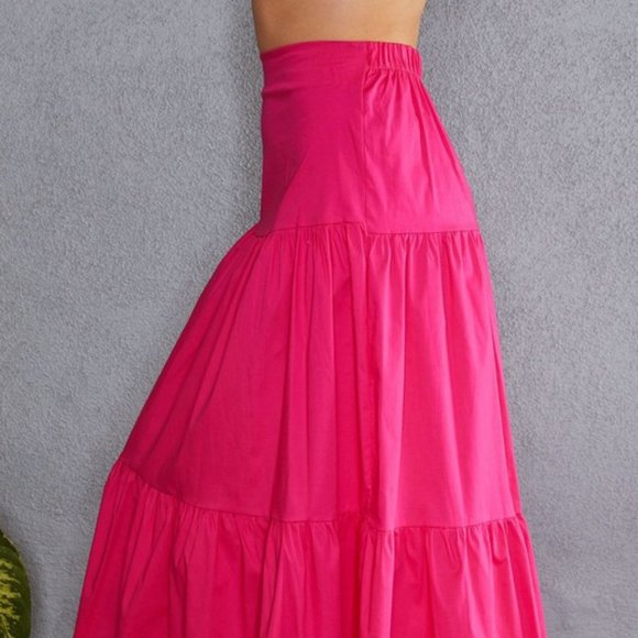 LAYER MAXI SKIRT & CROSSOVER CROP SET - Picture 5 of 6